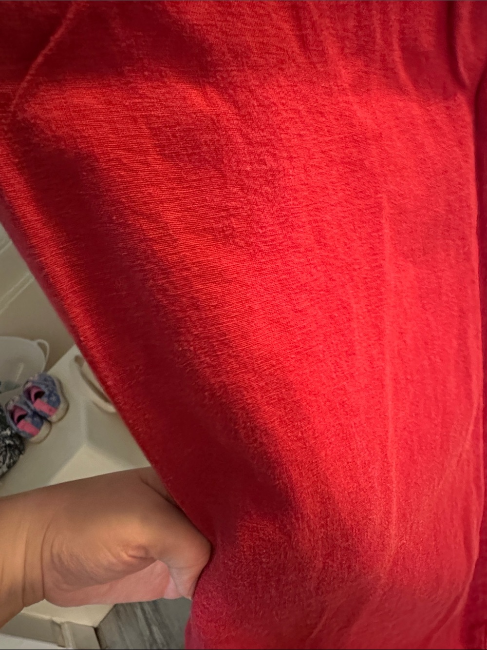 Red Drawstring Lounge Pants - Picture 3 of 4